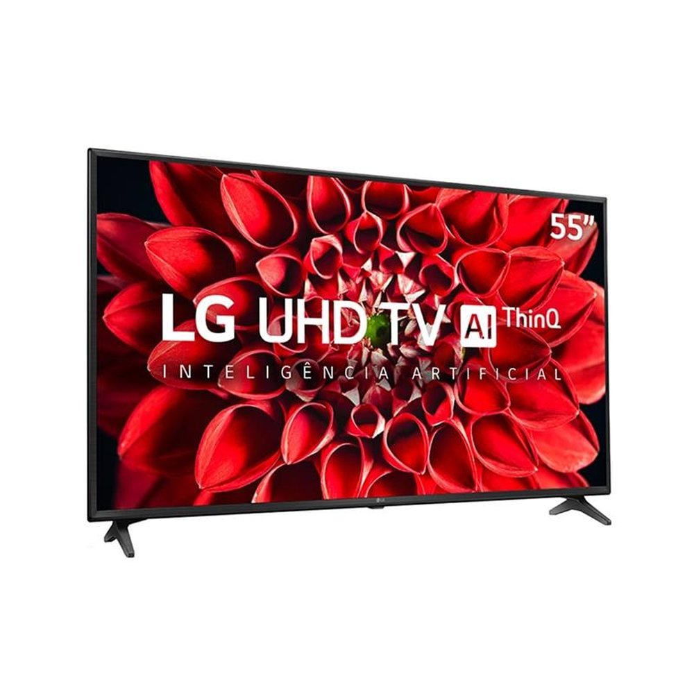 Smart TV LED 55" LG 55UN7100PSA 4K Ultra HD com Wi-Fi, 2 USB, 4 HDMI,  ThinQ Al,  Alexa (Built in), 60 Hz