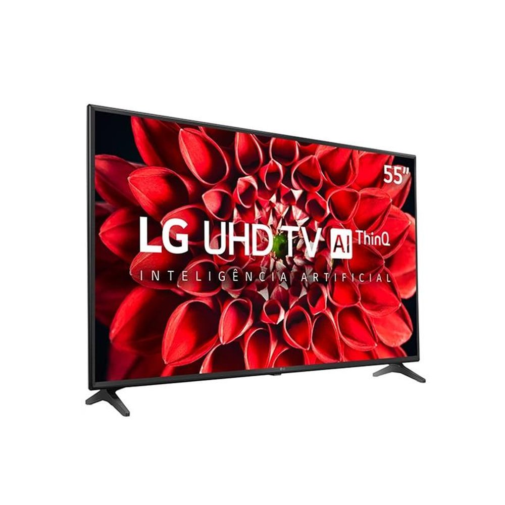 Smart TV LED 55" LG 55UN7100PSA 4K Ultra HD com Wi-Fi, 2 USB, 4 HDMI,  ThinQ Al,  Alexa (Built in), 60 Hz