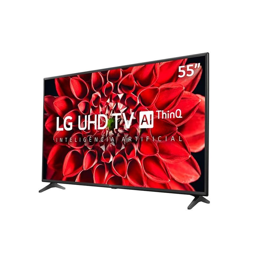 Smart TV LED 55" LG 55UN7100PSA 4K Ultra HD com Wi-Fi, 2 USB, 4 HDMI,  ThinQ Al,  Alexa (Built in), 60 Hz