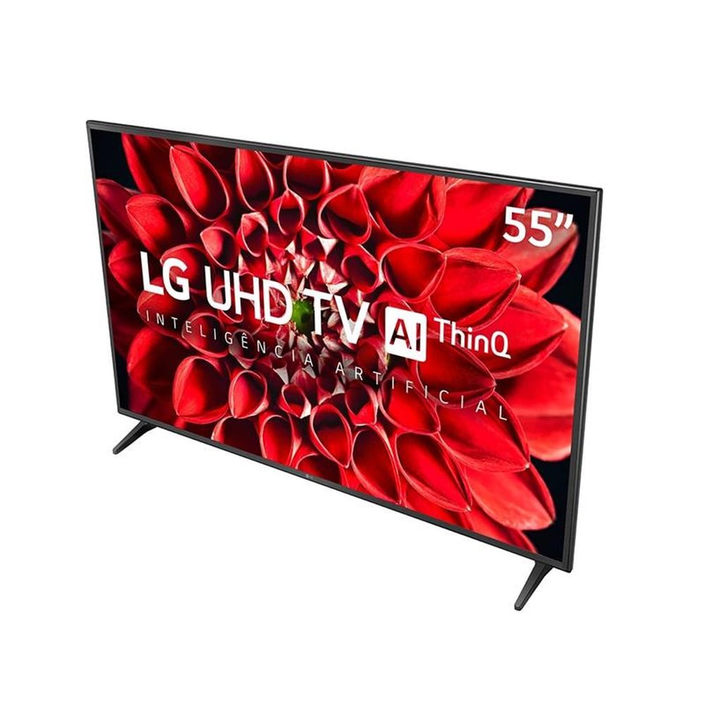 Smart TV LED 55" LG 55UN7100PSA 4K Ultra HD com Wi-Fi, 2 USB, 4 HDMI,  ThinQ Al,  Alexa (Built in), 60 Hz