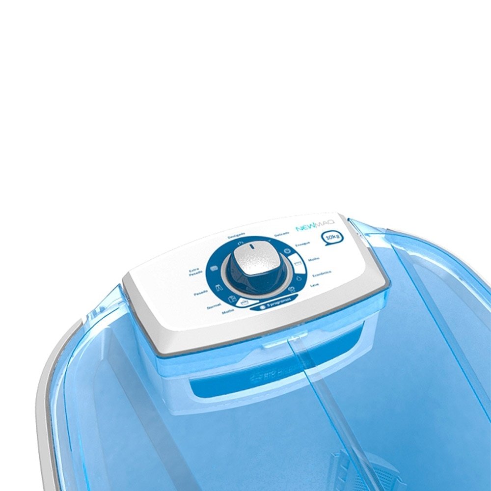 Tanquinho/Máquina de Lavar Roupas Semi-automática 10kg Newmaq, Branca, 110V