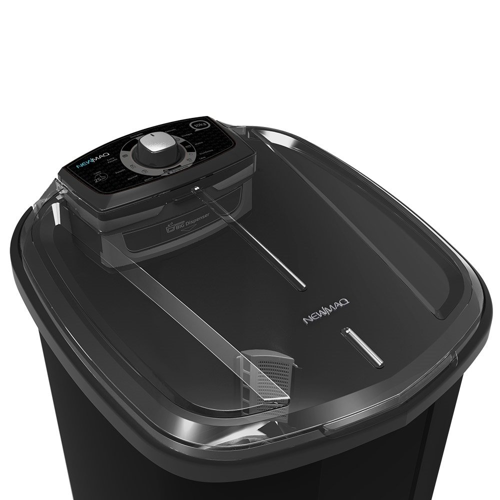 Tanquinho/Máquina de Lavar Roupas Semi-automática 10kg Newmaq, Preto, 110V