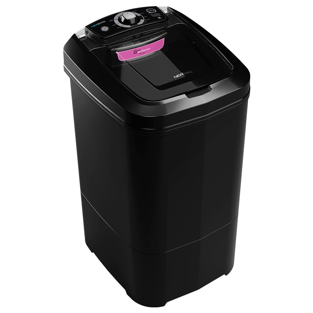 Tanquinho/Máquina de Lavar Roupas Semi-automática 12kg Newmaq, Preto, 110V
