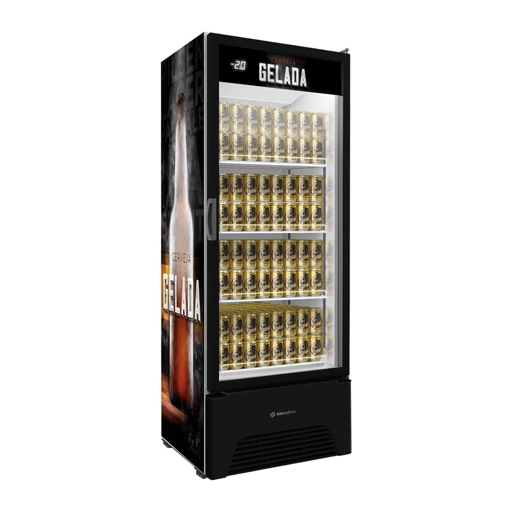 Cervejeira Vitrine Metalfrio 572 Litros VN50AH Optima - Frost Free, Adesivado, 110V