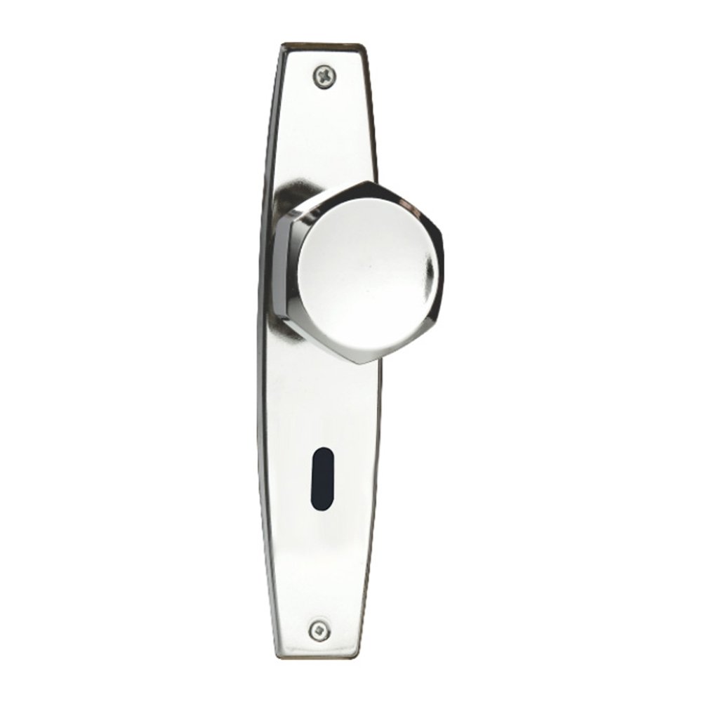 Fechadura Silvana 1000 Bola Interna Espelho Oval Cromado