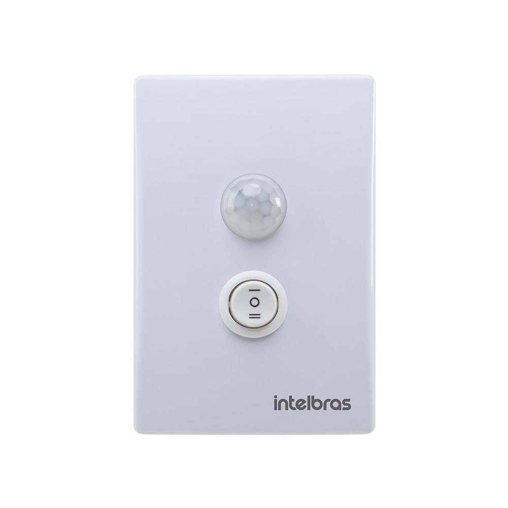 Sensor de Presença de Embutir Intelbras ESPI-180E+, Com Interruptor, Branco