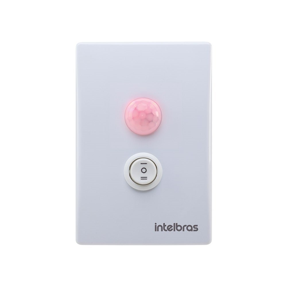 Sensor de Presença de Embutir Intelbras ESPI-180E+, Com Interruptor, Branco