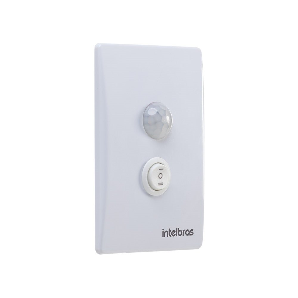 Sensor de Presença de Embutir Intelbras ESPI-180E+, Com Interruptor, Branco