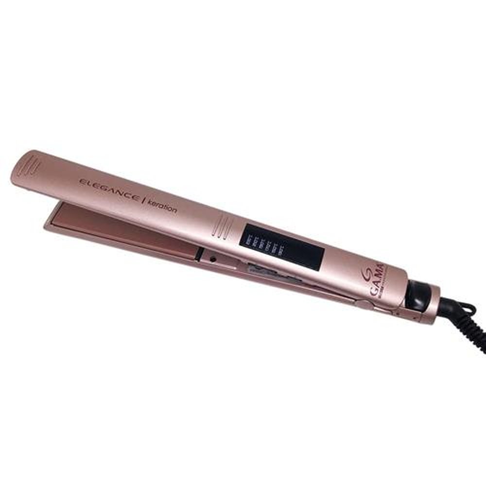 Chapinha/Prancha Gama Elegance LED Keration PRO, 47W, Bege, Bivolt