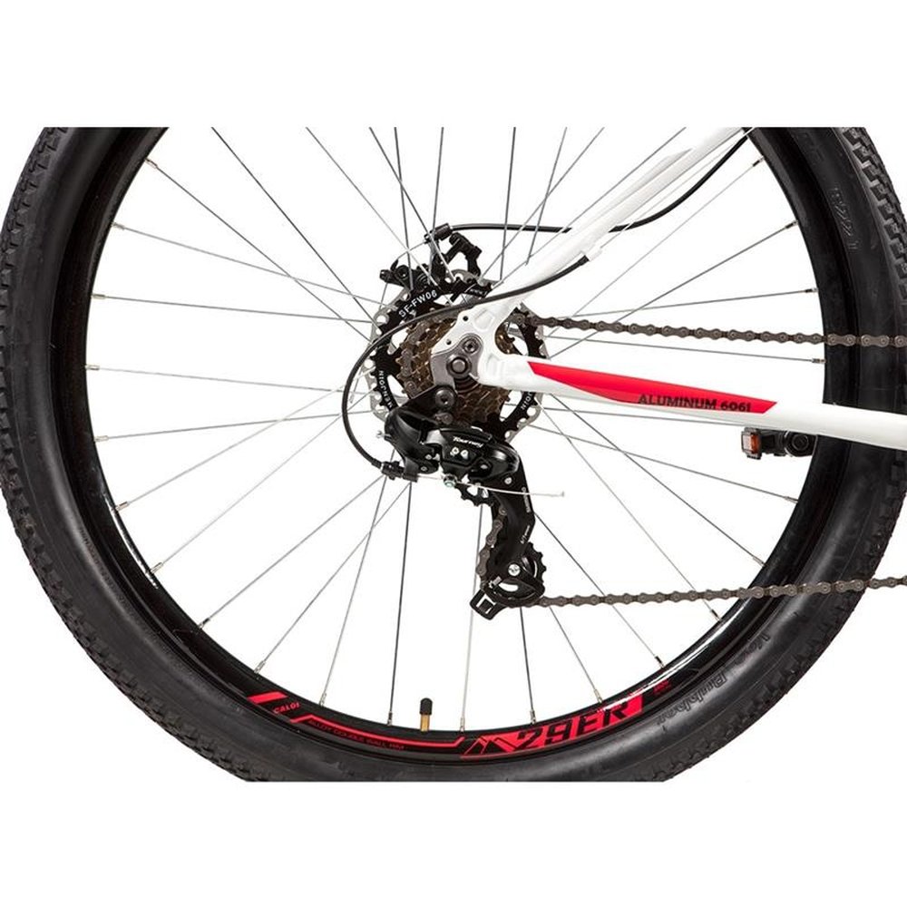 Bicicleta para Adulto Caloi Vulcan, Aro 29, 21 Marchas, Quadro de Alumínio, Freio à Disco, Branca