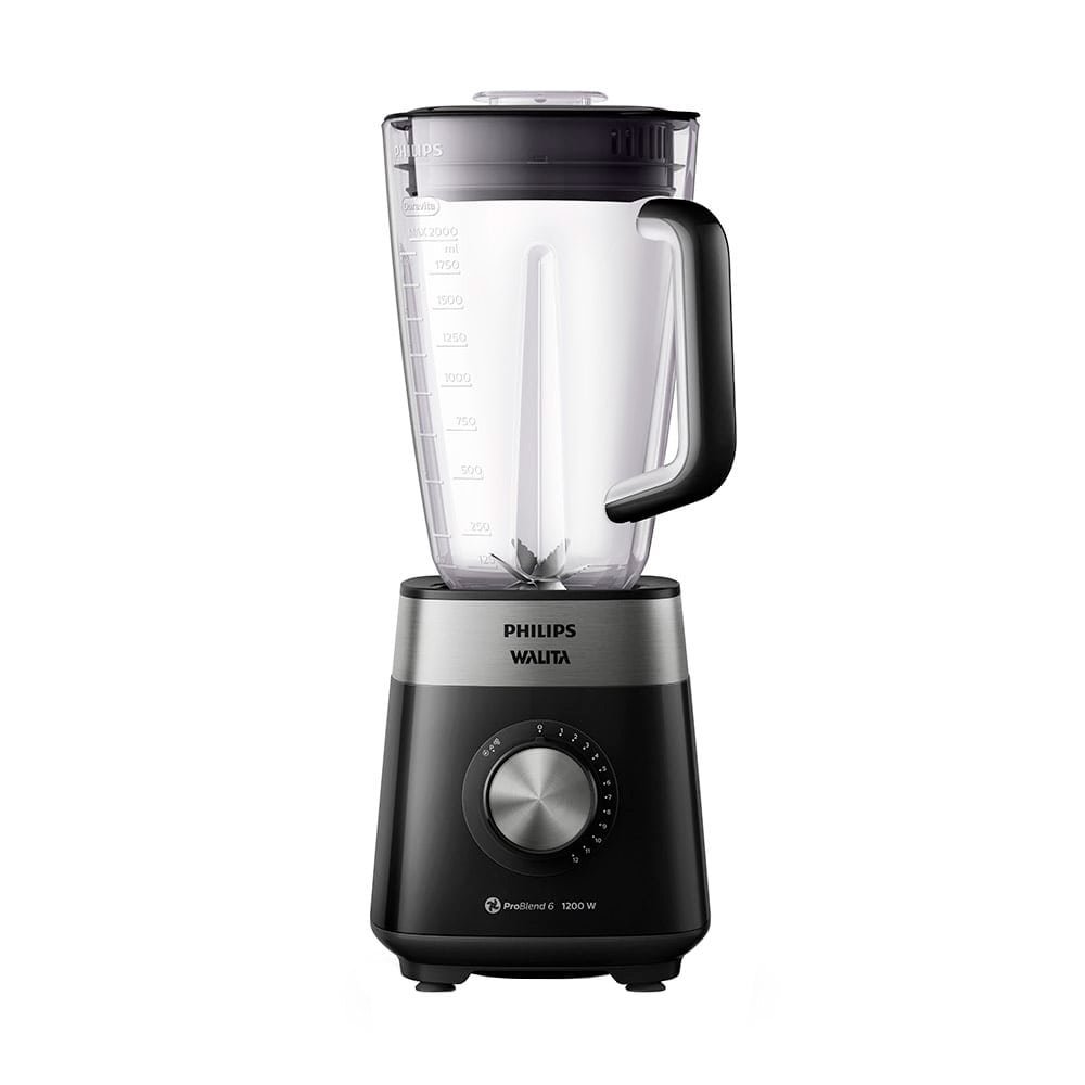 Liquidificador Walita Serie 5000 RI2242 - 12 Velocidades, Copo Tritan, 1200W, 3 Litros, Preto 110V