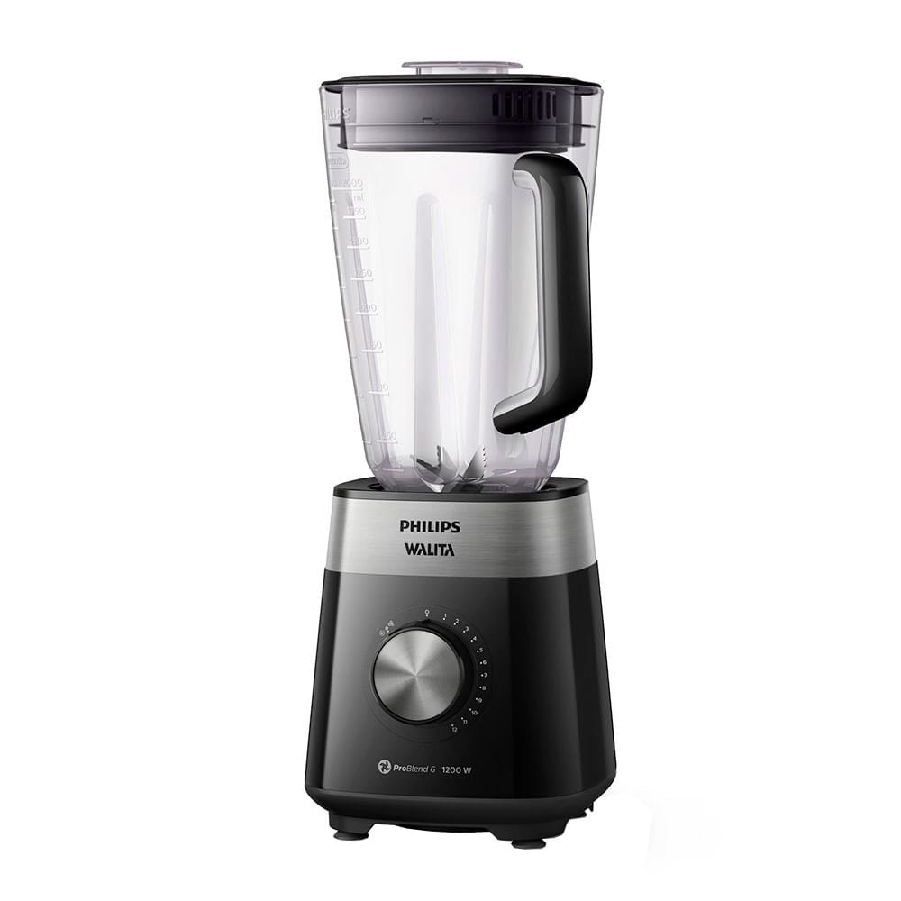 Liquidificador Walita Serie 5000 RI2242 - 12 Velocidades, Copo Tritan, 1200W, 3 Litros, Preto 110V
