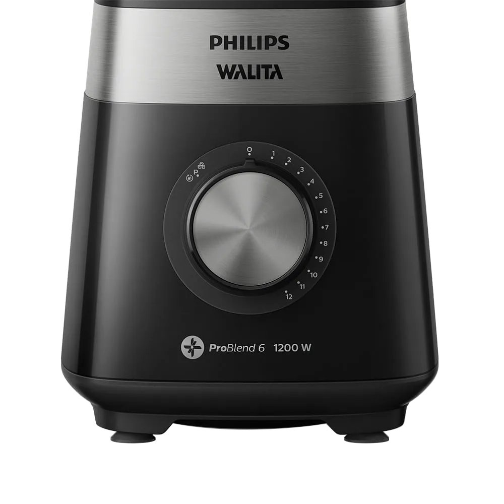 Liquidificador Walita Serie 5000 RI2242 - 12 Velocidades, Copo Tritan, 1200W, 3 Litros, Preto 110V