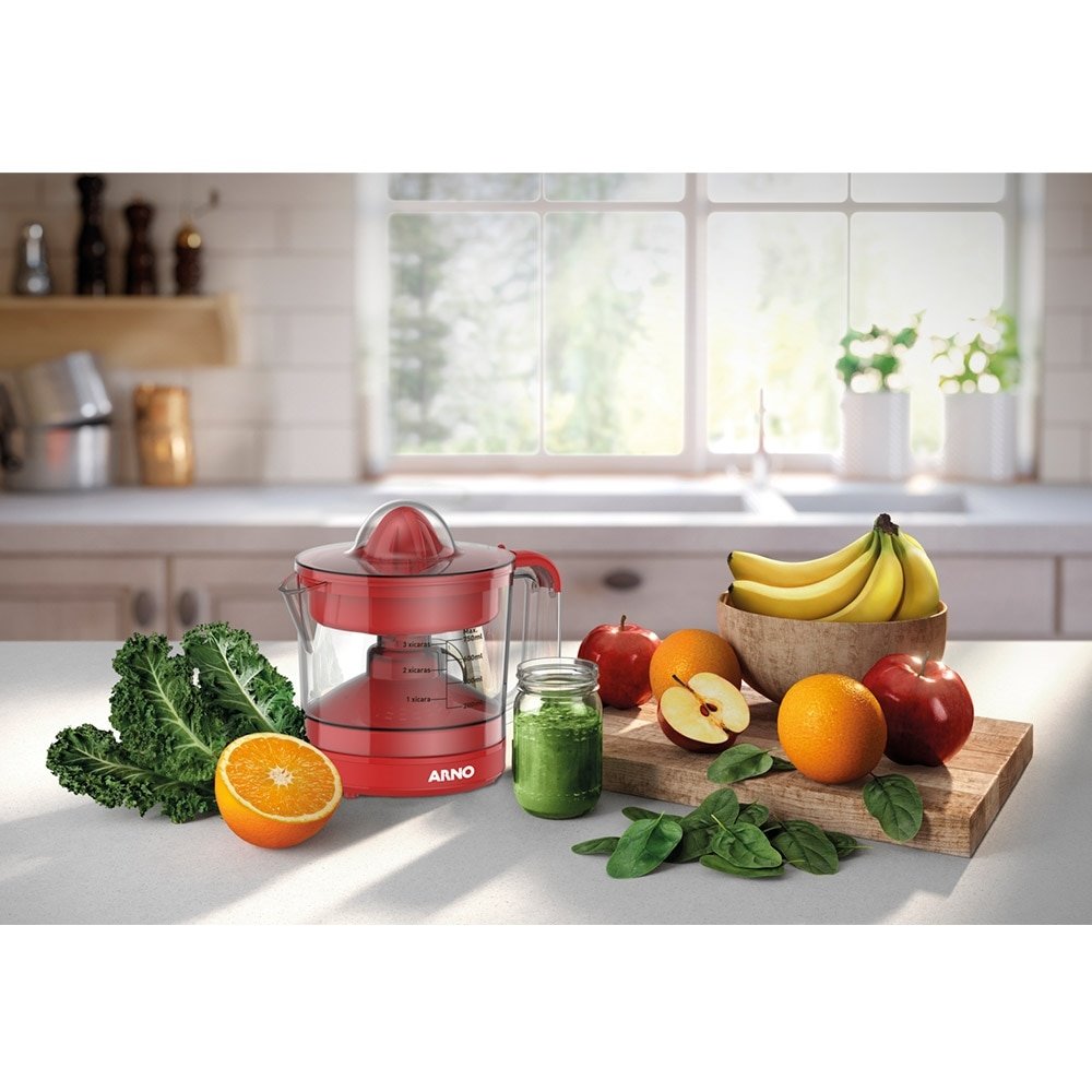 Espremedor de Frutas Arno Express CP32 - 0,75 Litros, 40W, Vermelho, 220V