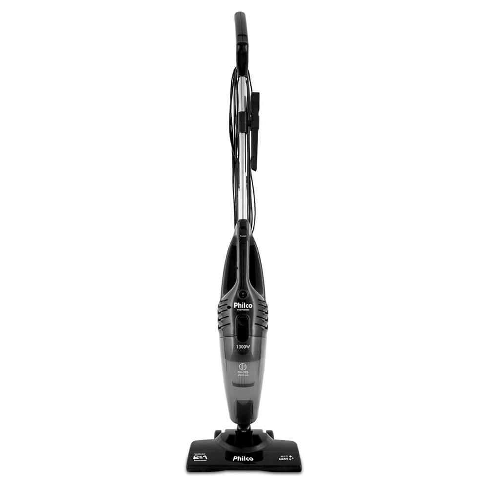 Aspirador de Pó Vertical Philco RAPID1300 Multi Clean - 650ml, 1300W, Preto, 220V