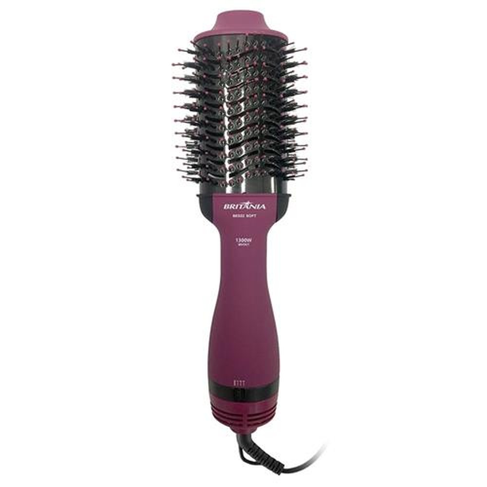 Escova Secadora Britânia BES22 Soft, 3 em 1, 2 Velocidades, 3 Temperaturas, 1300W, Bivolt