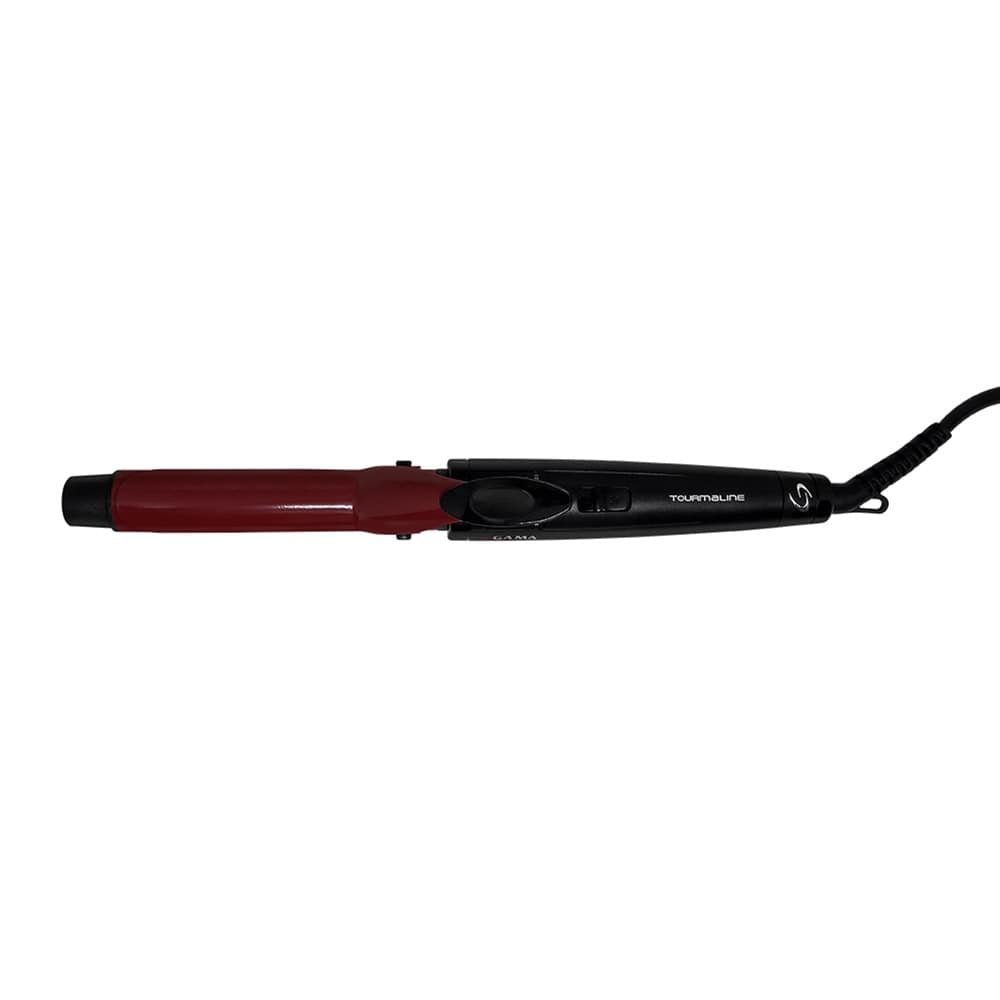 Modelador de Cachos Gama Ceramic Nano Tourmaline NEW, 48W, Preto/Vermelho Bivolt