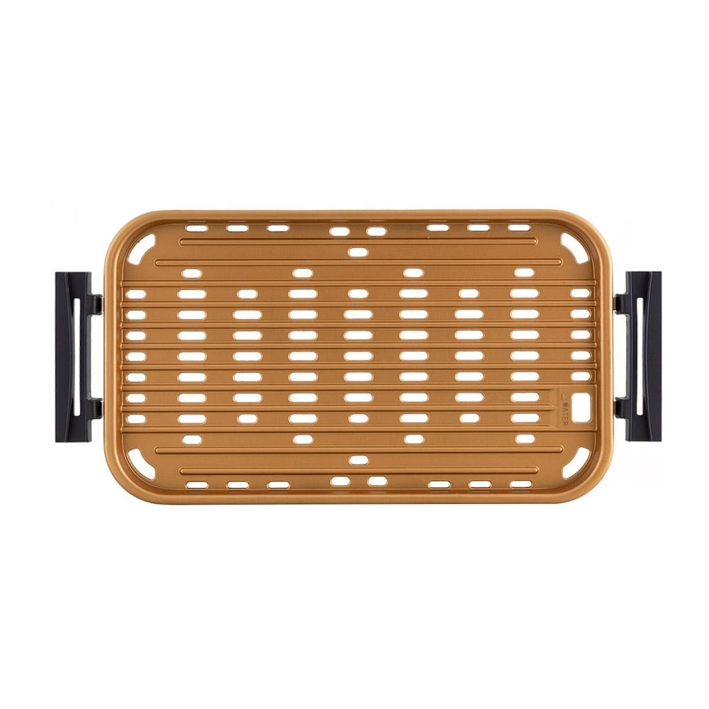 Churrasqueira Elétrica Britânia BCQ01D, Grelha Antiaderente, 1500W, Preto/Dourado, 110V