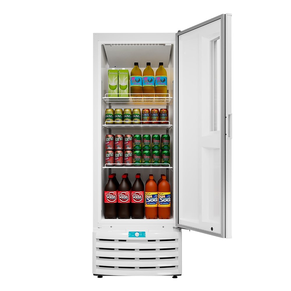 Freezer Vertical Metalfrio 531 Litros VF55FT - Tripla Ação, Branco, 110V
