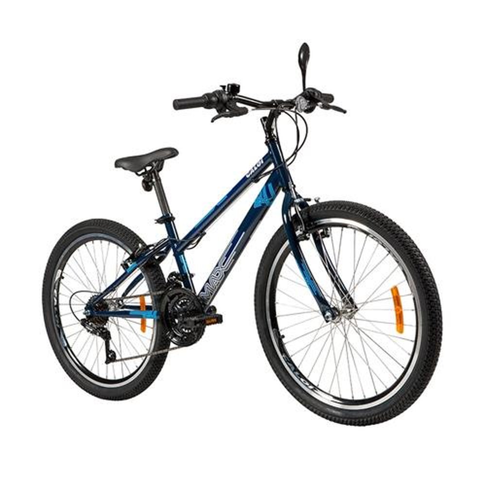 Bicicleta Juvenil Caloi Max, Aro 24, 21 Marchas, Quadro de Aço, Freio VBrake, Azul