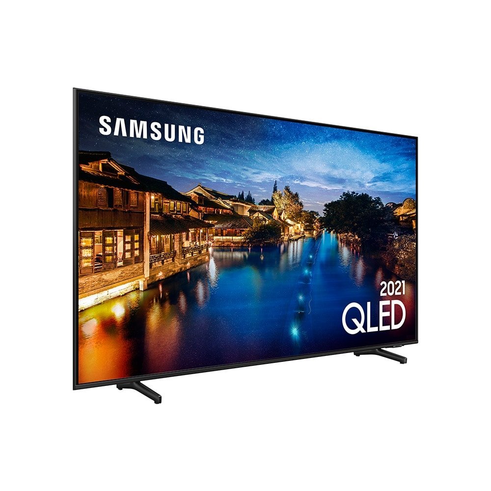 Smart TV QLED 55" Samsung QN55Q60AAGXZD 4K UHD HDR Wi-Fi, 2 USB, 3 HDMI, Alexa Built In,Modo Game, Tela sem Limites,60hz