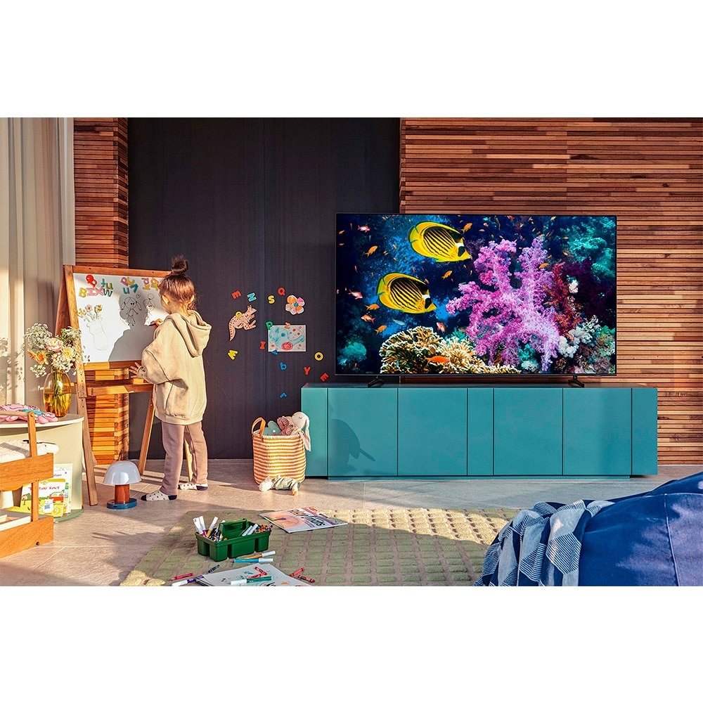 Smart TV QLED 55" Samsung QN55Q60AAGXZD 4K UHD HDR Wi-Fi, 2 USB, 3 HDMI, Alexa Built In,Modo Game, Tela sem Limites,60hz