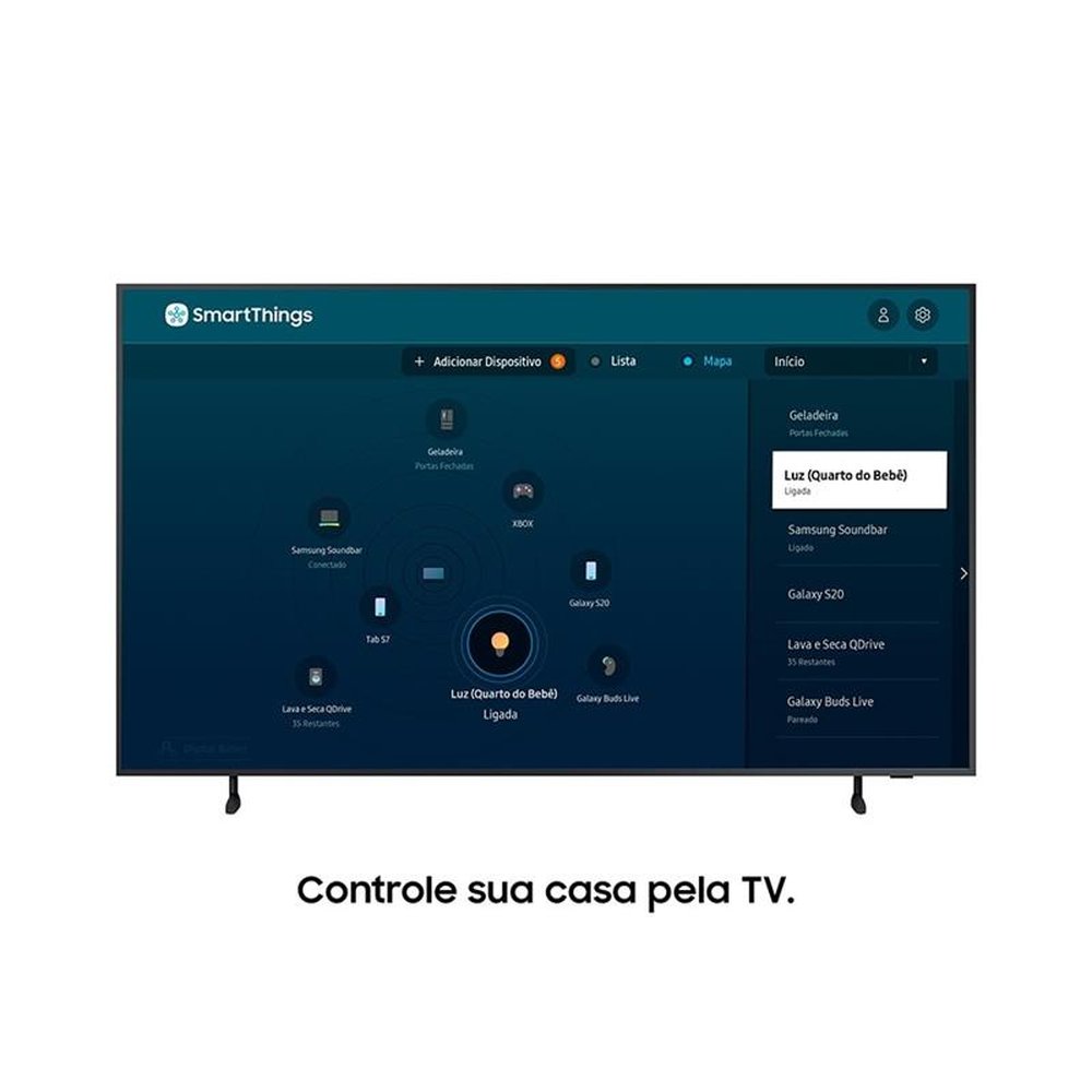 Smart TV QLED 55" Samsung QN55LS03AAGXZD 4K HDR com Wi-Fi, 2 USB, 4 HDMI, The Frame, Design Slim, Smart Things,120Hz