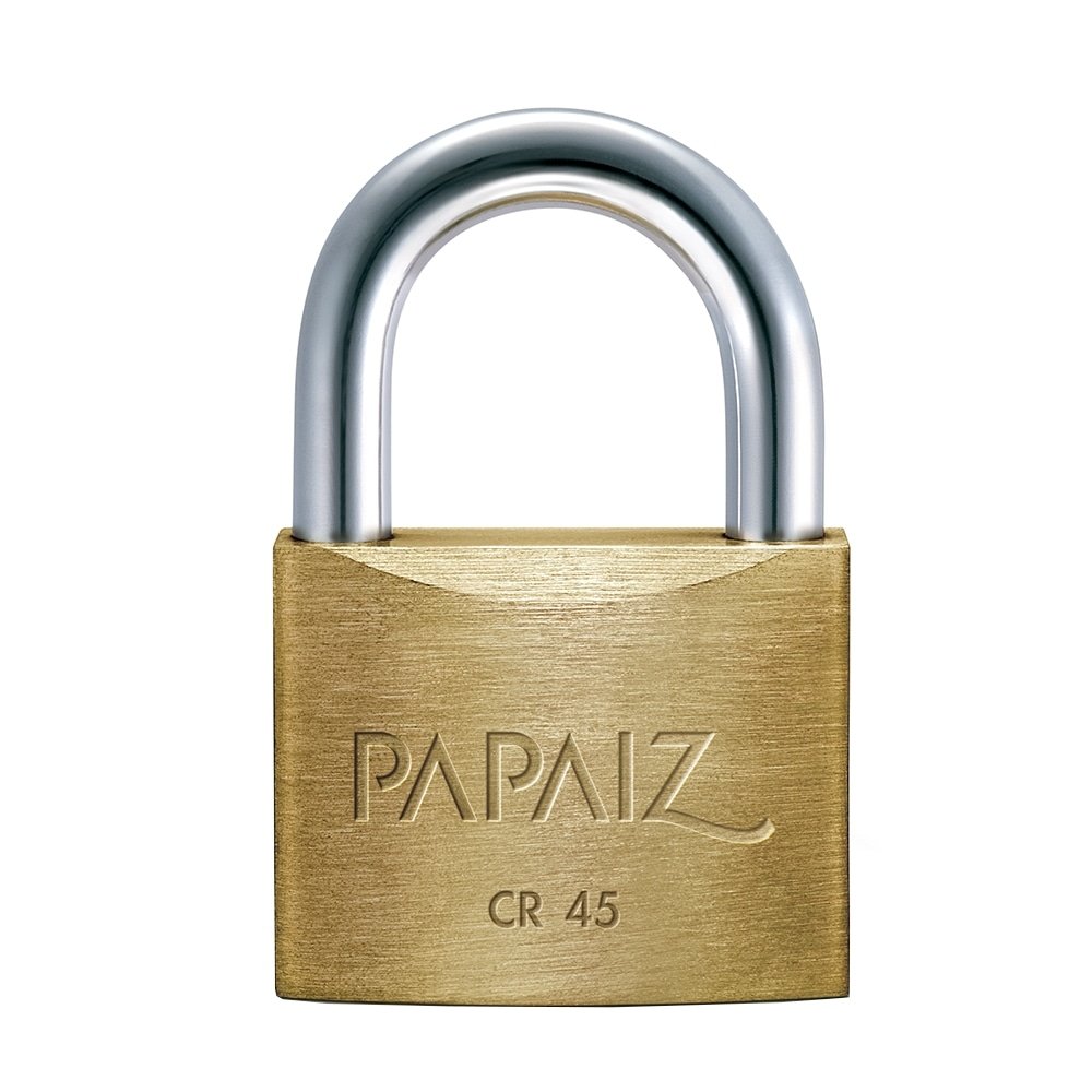 Cadeado Papaiz CR45 KA1 Mesmo Segredo - Embalagem com 5 Unidades