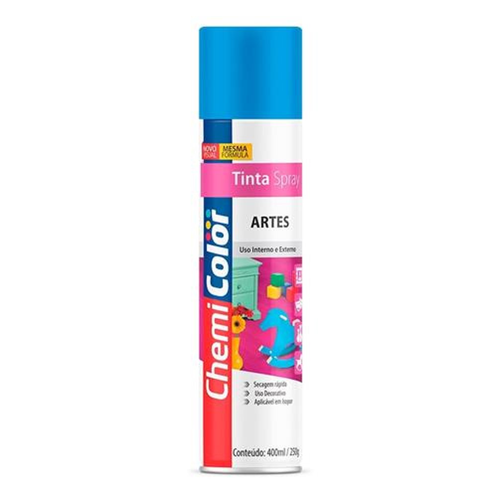 Tinta Spray Chemicolor Artes Azul Claro 400ml