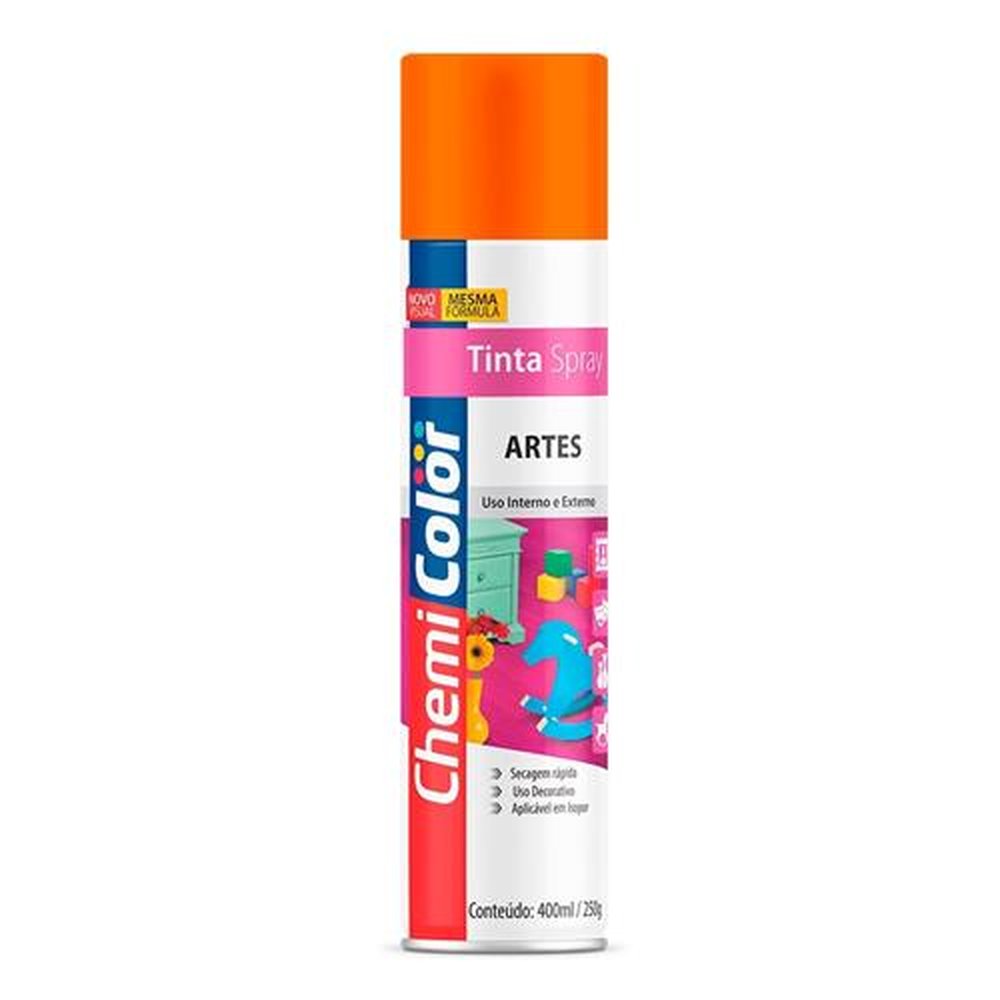 Tinta Spray Chemicolor Artes Laranja 400ml