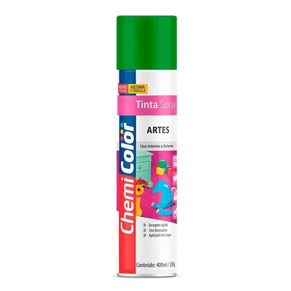 Tinta Spray Chemicolor Artes Verde Claro 400ml