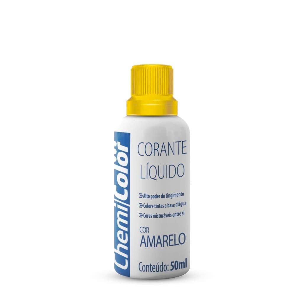Corante Chemicolor Líquido Amarelo 50ml Embalagem com 12 Unidades