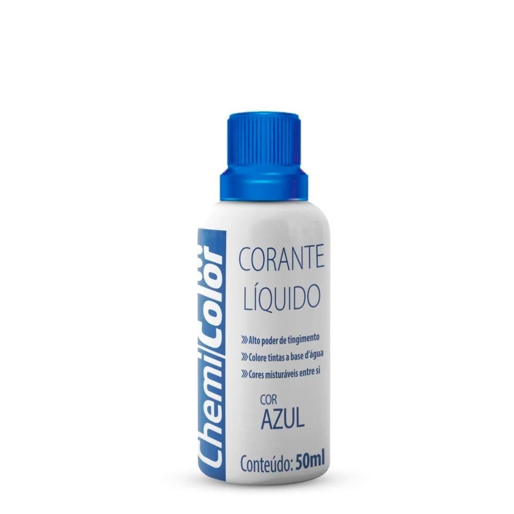 Corante Chemicolor Líquido Azul 50ml Embalagem com 12 Unidades