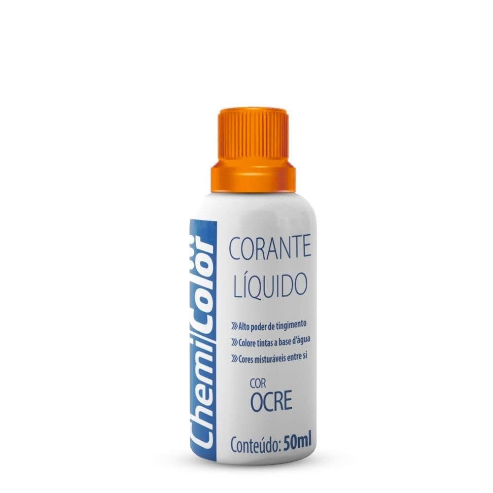 Corante Chemicolor Líquido Ocre 50ml Embalagem com 12 Unidades