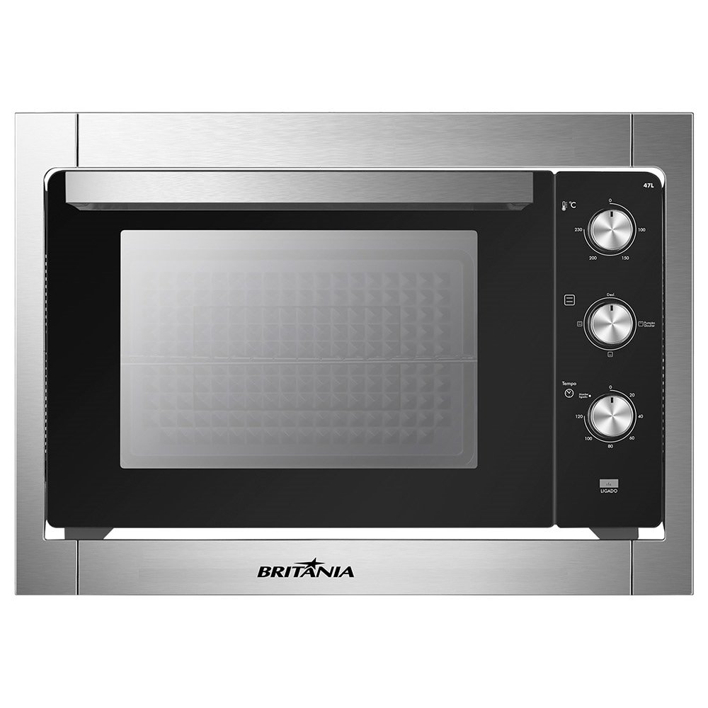 Forno Elétrico de Embutir Britânia 47 Litros BFE47P |  5 em 1, 1600W, 220V