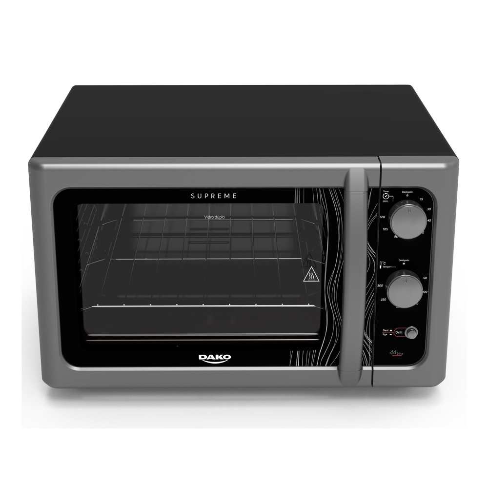 Forno Elétrico de Bancada Dako 44 Litros Supreme, Titanium, 110V