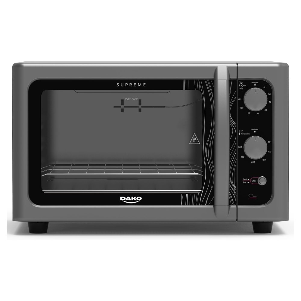 Forno Elétrico de Bancada Dako 44 Litros Supreme, Titanium, 110V