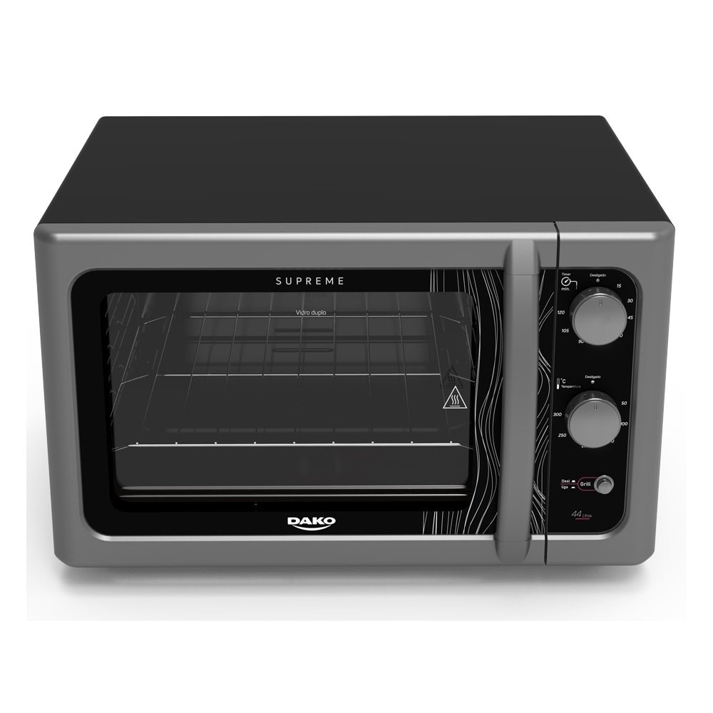 Forno Elétrico de Bancada Dako 44 Litros Supreme, Titanium, 110V
