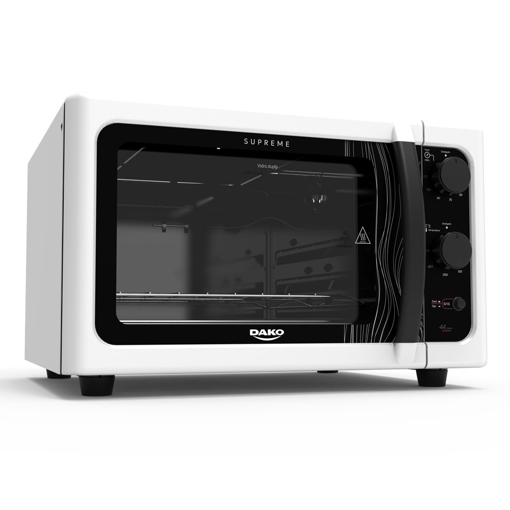 Forno Elétrico de Bancada Dako 44 L Supreme, Branco, 110V