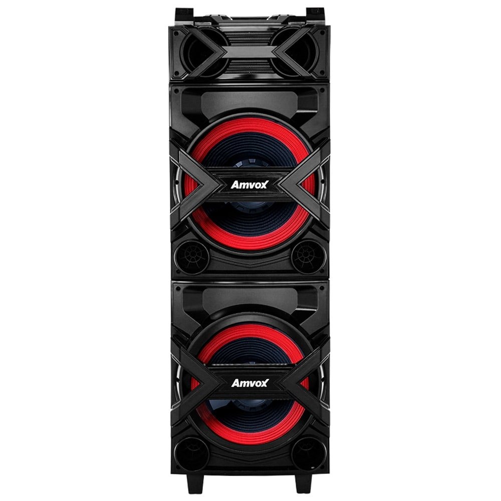 Caixa Amplificadora Amvox ACA-1002 Trovão, Bluetooth, USB, 1000W, Preto, Bivolt