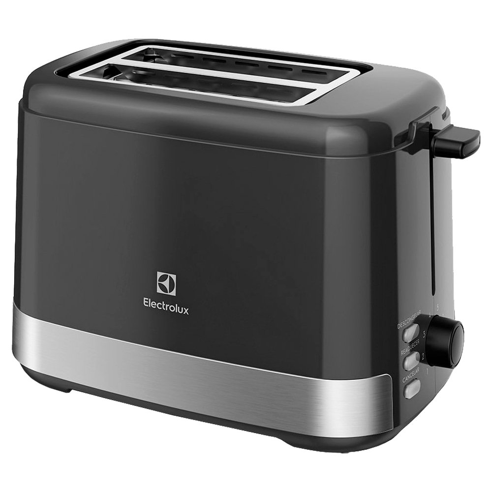 Torradeira Elétrica Electrolux Efficient ETS10, 800W, Grafite, 110V