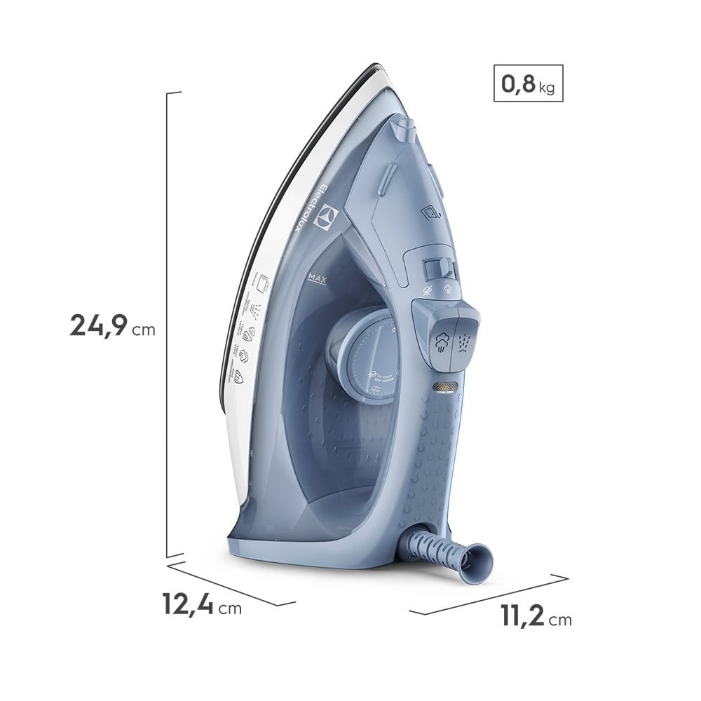 Ferro à Vapor Electrolux ESI10, 1200W, Azul/Branco, 110V