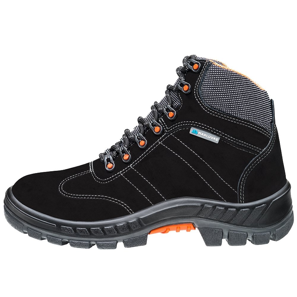 Botina de Segurança Marluvas Nubuck Premier 75BPR29MSP-BP37 Preto 37