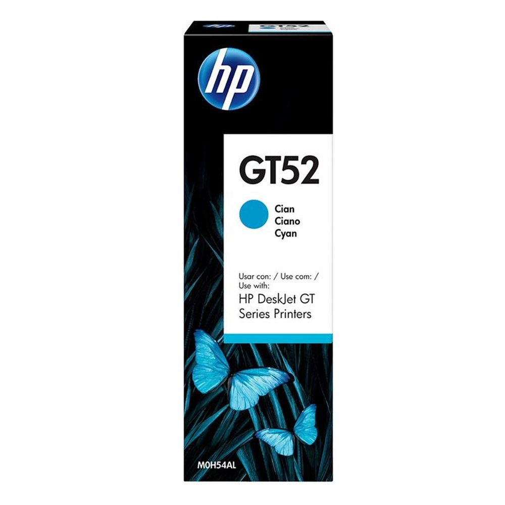 Garrafa de Tinta HP GT52 M0H54AL Ciano para Impressoras 5822,416,517,532,617