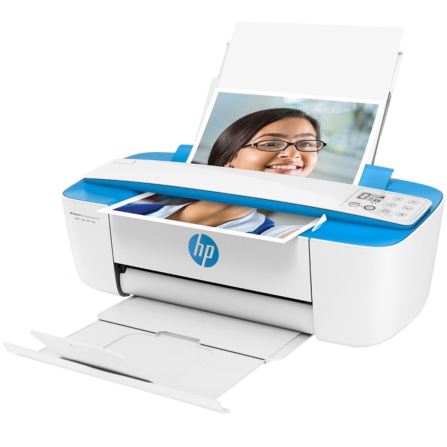 Multifuncional HP Deskjet Ink Advantage 3776 - Jato de Tinta, Colorida, Wi-Fi + USB 2.0 Copiadora e Scanner, Branca, Bivolt