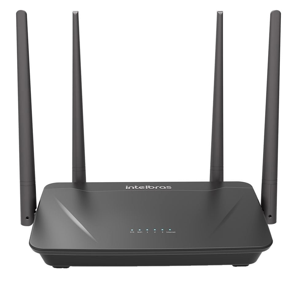 Roteador Wireless Intelbras Action RF1200, Dual Band, 3 Portas LAN, 4 Antenas