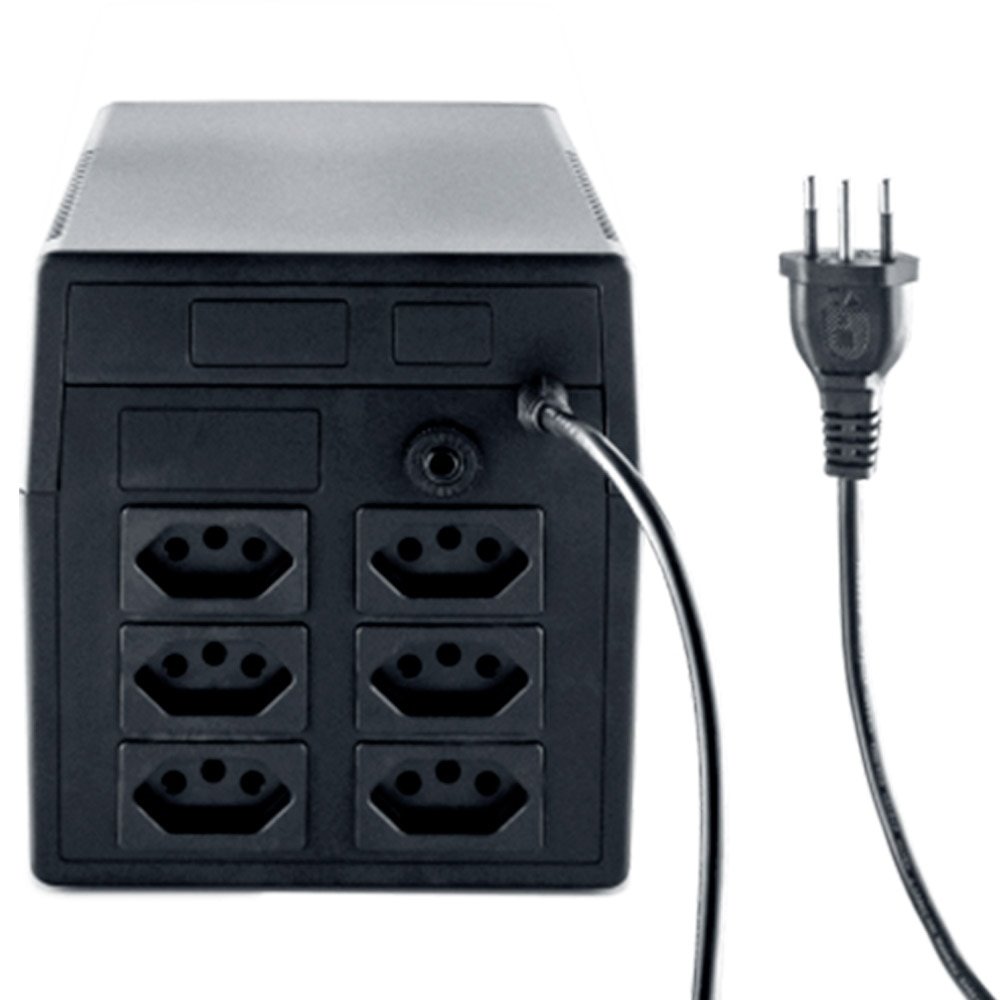 Nobreak Intelbras XNB 1440VA 6 Tomadas Preto Entrada e Saída 110V