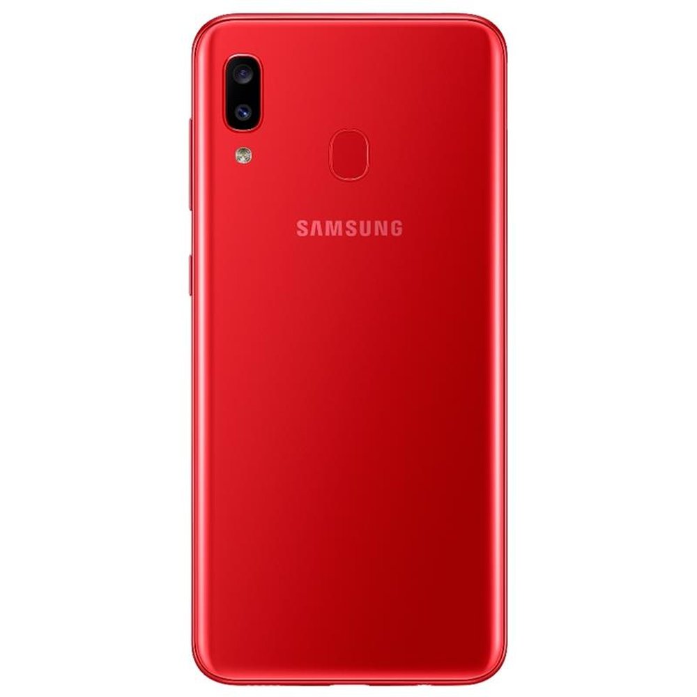 Smartphone Samsung Galaxy A20, Dual Chip, Vermelho, Tela 6.4", 4G+Wi-Fi, Android, Câm dupla 13MP+5MP e frontal 8MP, 32GB