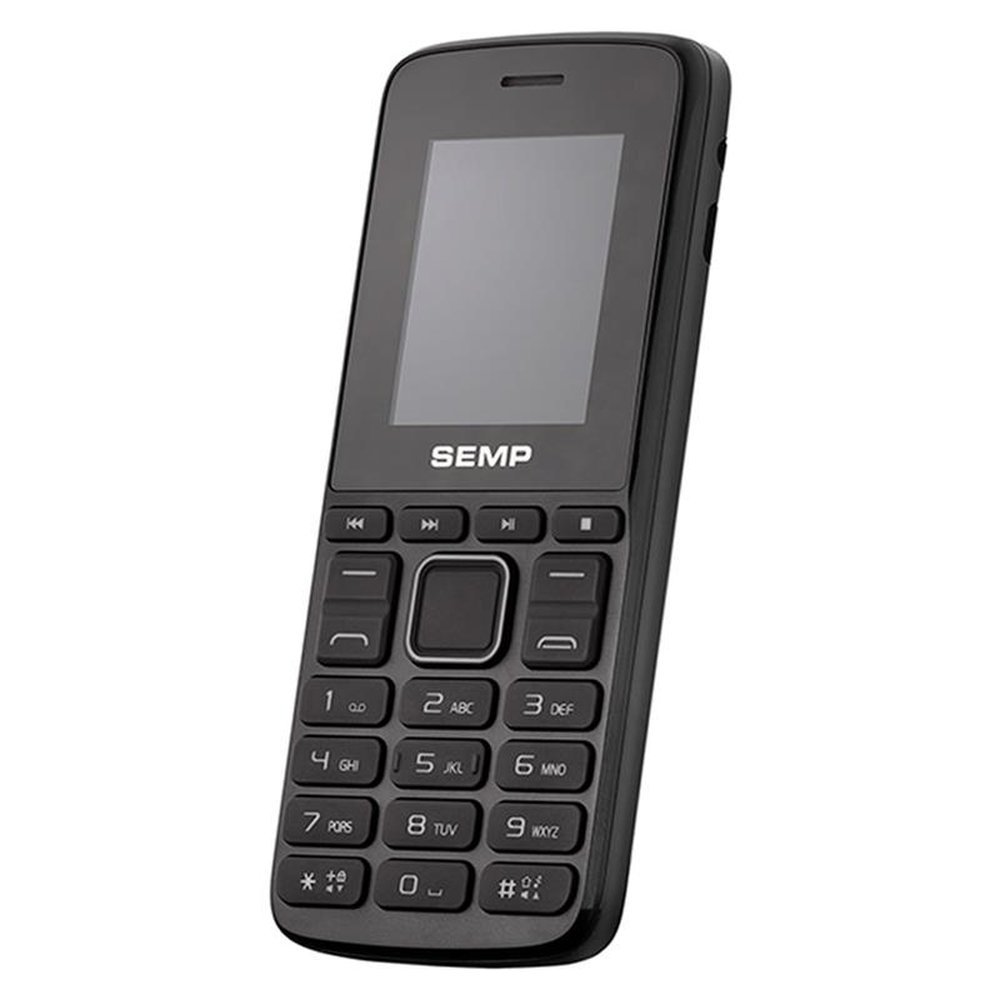 Celular Semp GO 1L 1810, Dual Chip, Preto, Tela 1.8", Câmera 0.3 MP, Bluetooth, Rádio FM