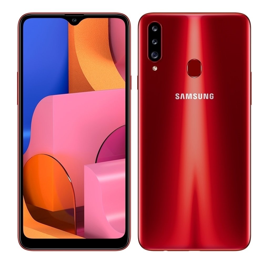 Smartphone Samsung Galaxy A20s, Vermelho, Tela 6.5", 4G+WI-Fi, Android 9, Câm Traseira 13+5+8MP e Frontal 8MP,3GB RAM, 32GB